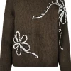 Trui Flower Donkerbruin