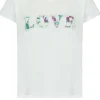 T-shirt Meggie Roomwit/ Groen