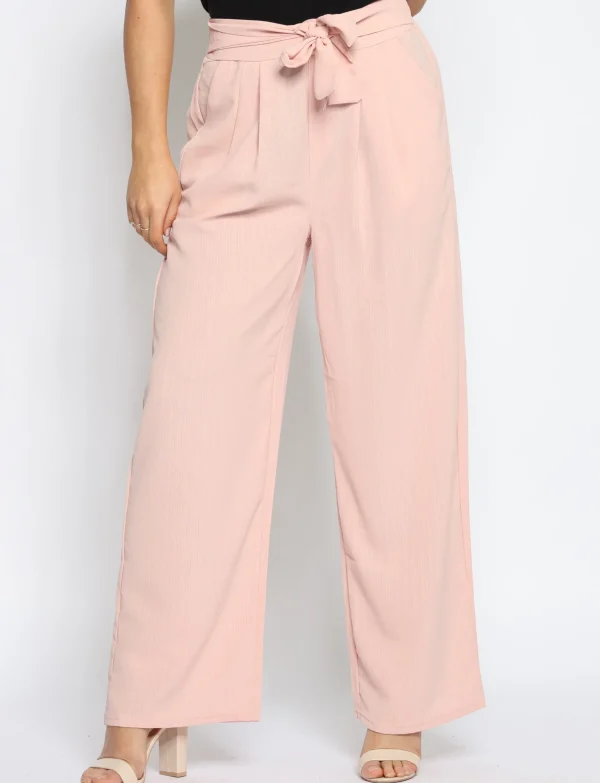 Wijde broek Minny Roze