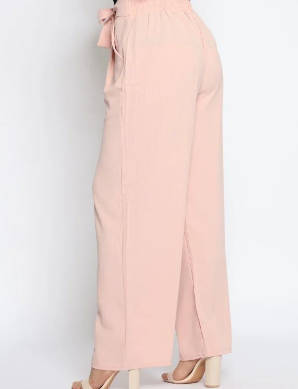Wijde broek Minny Roze