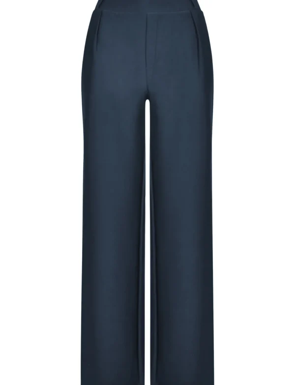 Yu & Me | Wijde broek Romee Donkerblauw