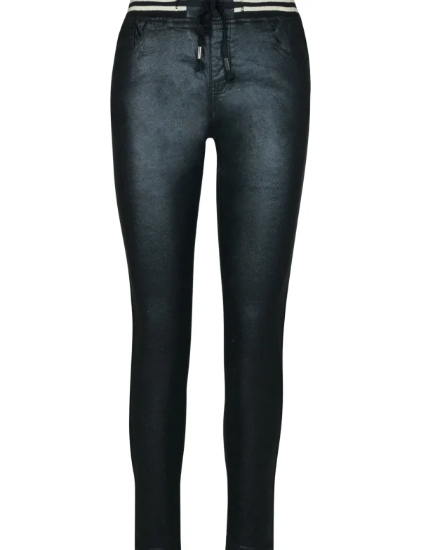 ZAC & ZOE | Glitter jog jeans B3551 Zwart