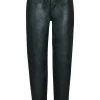ZAC & ZOE | Leatherlook broek B3913 Zwart Glitter
