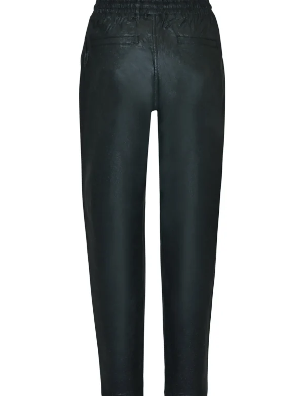 ZAC & ZOE | Leatherlook broek B3913 Zwart Glitter